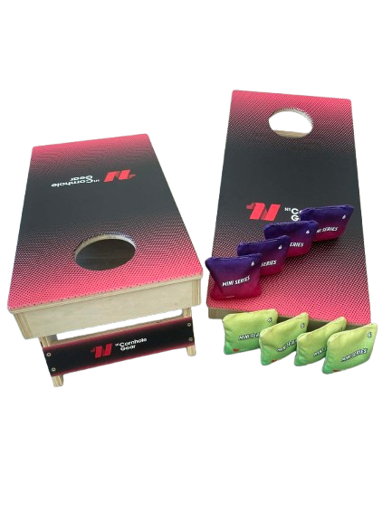 Mini Cornhole Set | Premium Series | Boards, Bags, Carry Case