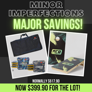 EASTER DEAL - Premium Cornhole Value Package Dent & Scratch | Save over 30%