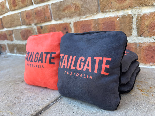 Tailgate Australia Bundle v2.0 - Includes 2x tailgate size Cornhole boards (90x60cm), 8 dual-sided cornhole bags, board carry case & bag carry case