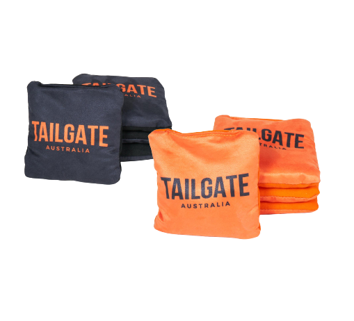 Tailgate Australia Dual Side Bags | Outback Series | Stick and Slick | Full Set | 8 Charcoal Black/Burnt Orange